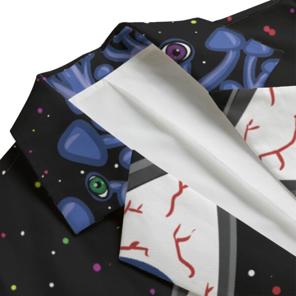 Omni Presence All-Over Print Men's Casual Flat Lapel Collar Blazer | 245GSM Cotton - Image 3