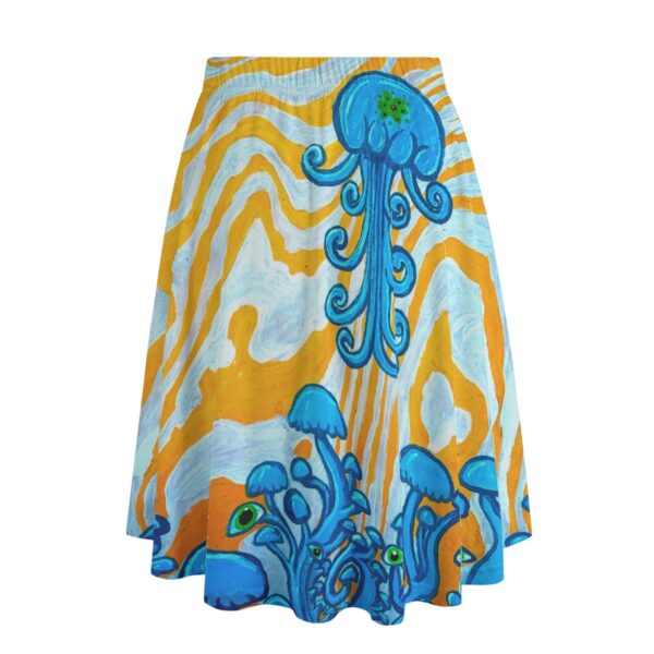 Mushroom Jellies 1 All-Over Print Women's Long Maxi Skirt With Pockets - Image 2