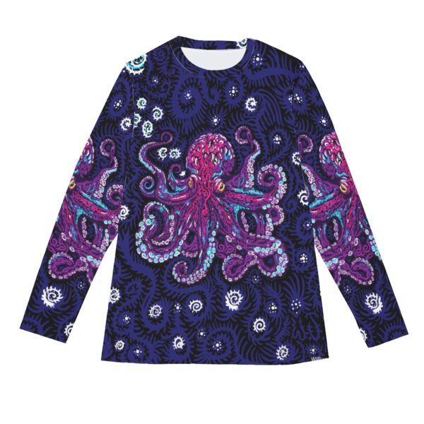 Psy Octopus All-Over Print Long Sleeve T-Shirt | 190GSM Cotton - Image 5