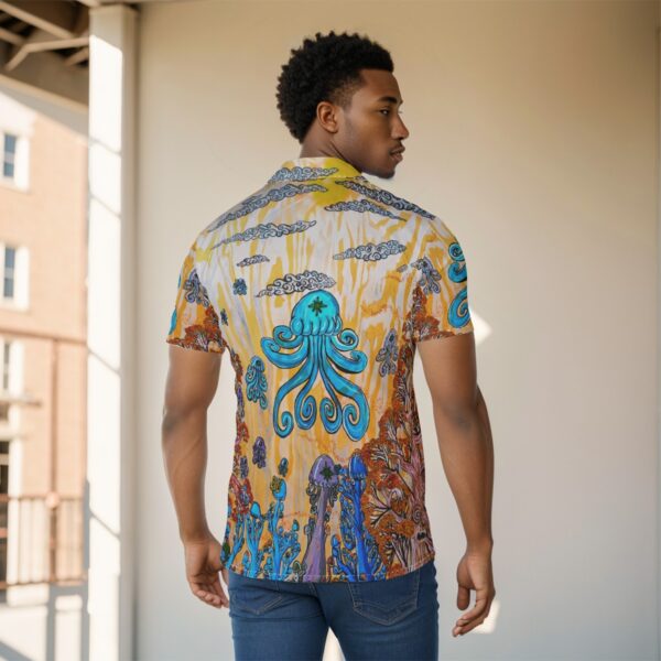 Fall into Place All-Over Print Men's Shirt - Image 4