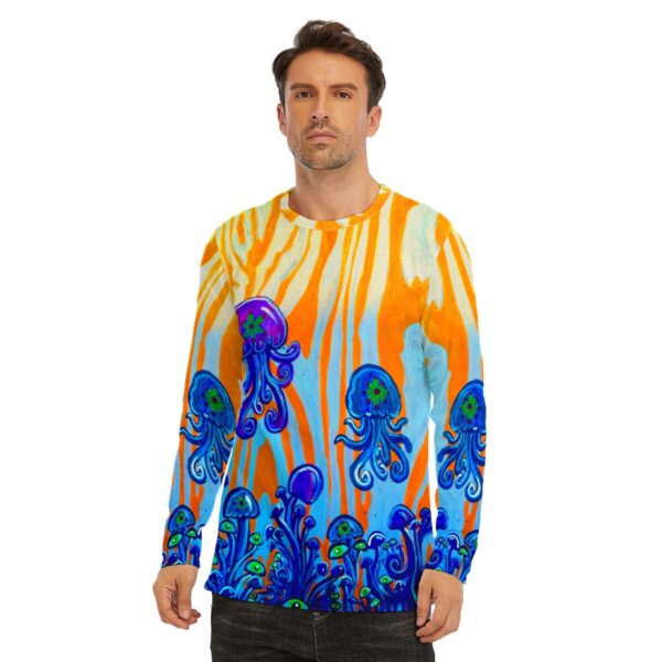 Mushroom jellies 2 All-Over Print Long Sleeve T-Shirt | 190GSM Cotton