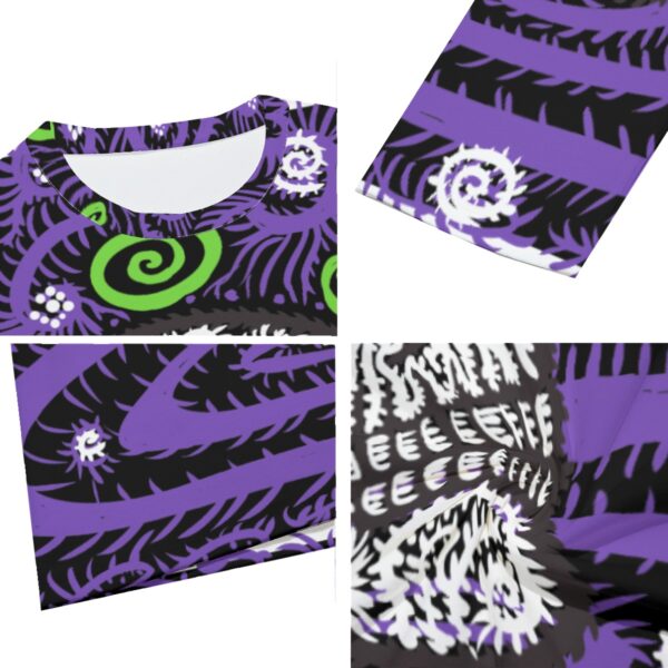 Psychedelic Skull All-Over Print Long Sleeve T-Shirt | 190GSM Cotton - Image 7