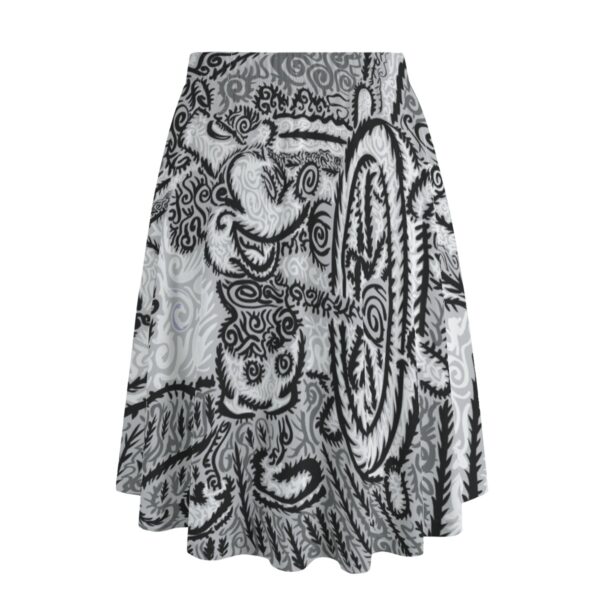 Trippy Steam Boat All-Over Print Women's Long Maxi Skirt With Pockets - Image 2