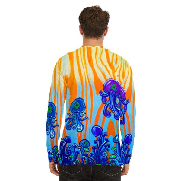 Mushroom jellies 2 All-Over Print Long Sleeve T-Shirt | 190GSM Cotton - Image 4