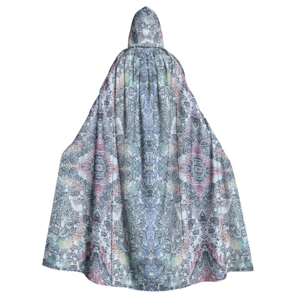 Drip Swirls All-Over Print Unisex Hooded Cloak - Image 2