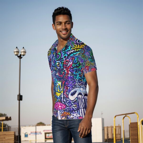 Spooky Shrooms All-Over Print Men's Shirt - Image 3