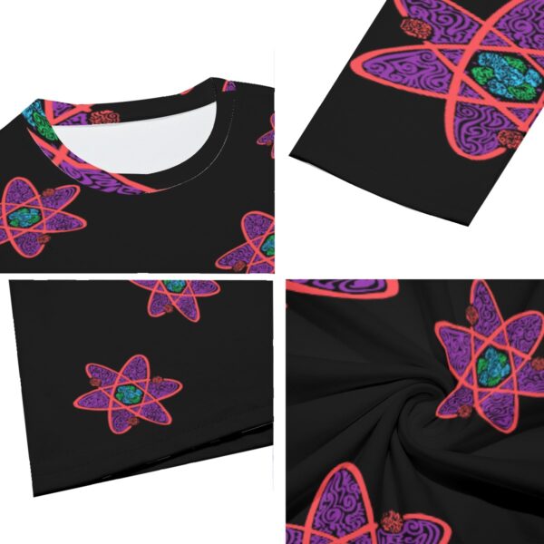 Swirly Atoms All-Over Print Long Sleeve T-Shirt | 190GSM Cotton - Image 7