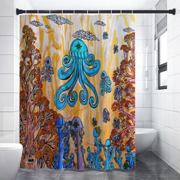 Fall into place Shower curtain 90(gsm)