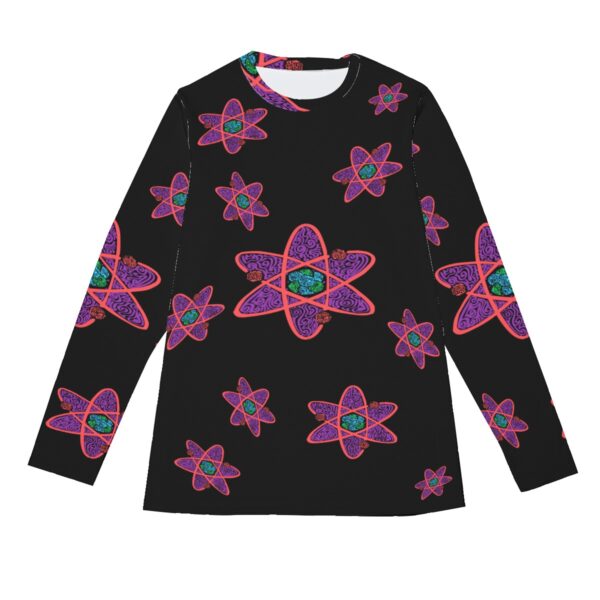 Swirly Atoms All-Over Print Long Sleeve T-Shirt | 190GSM Cotton - Image 5