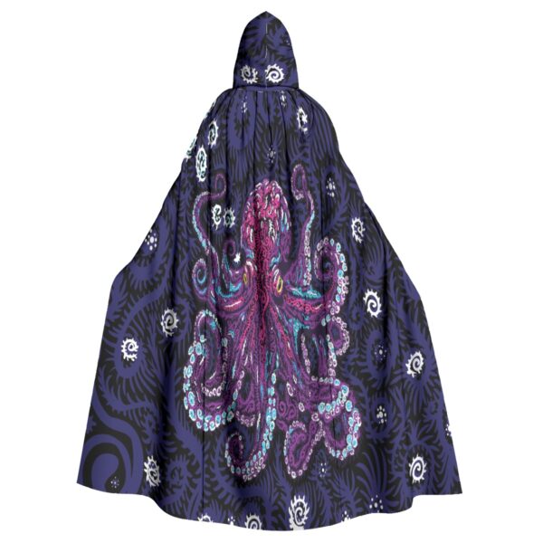 Psy Octopus All-Over Print Unisex Hooded Cloak - Image 2