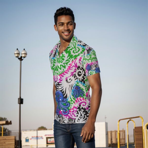 Mushroom Jellies Reprise All-Over Print Men's Shirt - Image 3