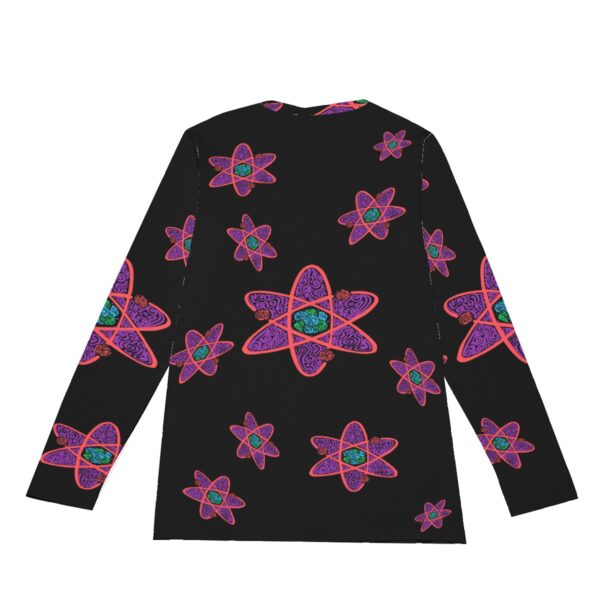 Swirly Atoms All-Over Print Long Sleeve T-Shirt | 190GSM Cotton - Image 6