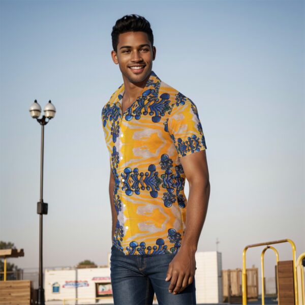 Mirrored Mushrooms All-Over Print Men's Shirt - Image 3