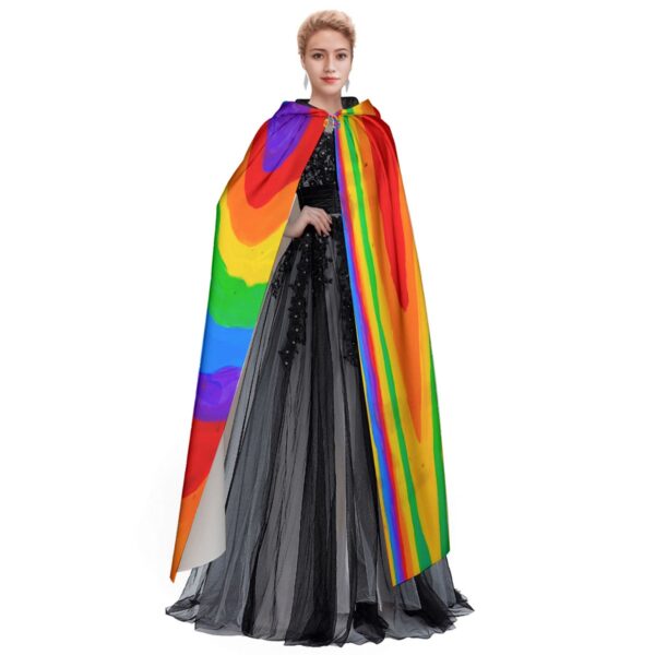 Heat rainbow All-Over Print Unisex Hooded Cloak