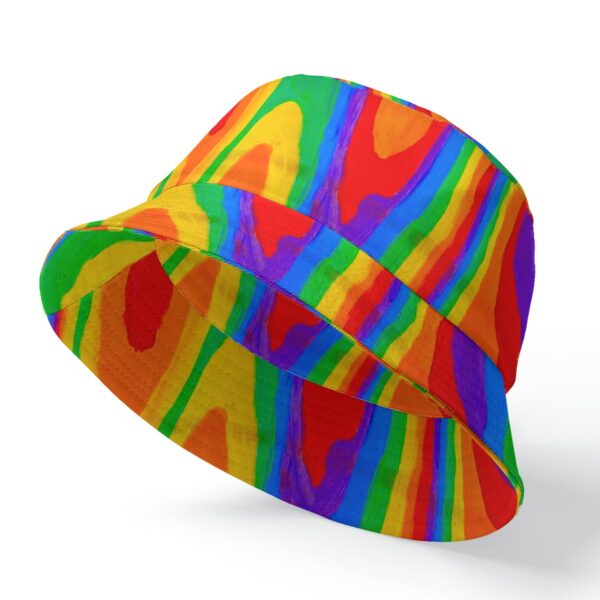 Heat rainbow double-Side Printing Bucket Hat - Image 2