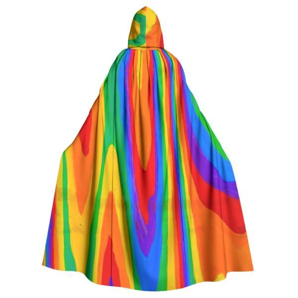 Heat rainbow All-Over Print Unisex Hooded Cloak - Image 2