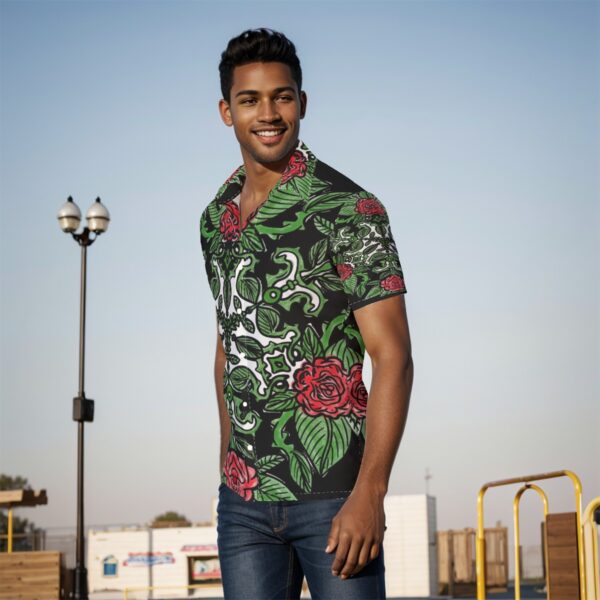 Magick Roses All-Over Print Men's Shirt - Image 3