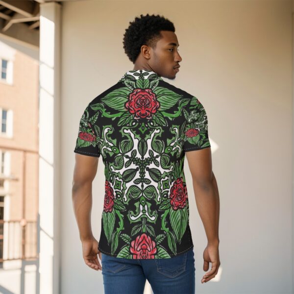 Magick Roses All-Over Print Men's Shirt - Image 4