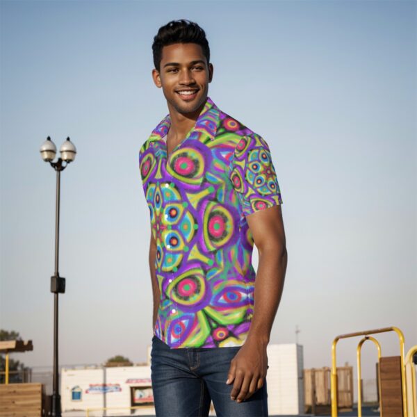 psychedelic mandala All-Over Print Men's Shirt - Image 3