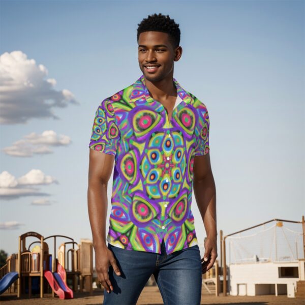 psychedelic mandala All-Over Print Men's Shirt - Image 2